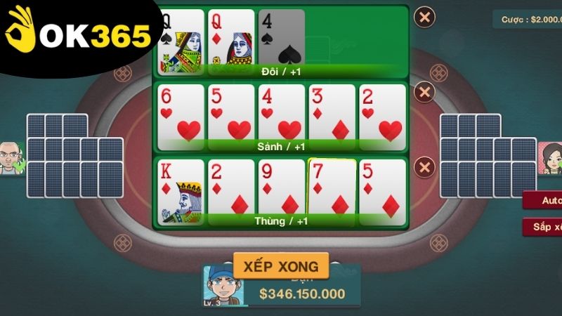 Các quy tắc cơ bản và cách chơi game bài mậu binh OK365